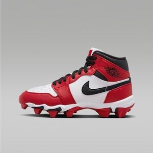 Nike Jordan 1 Mid Youth Cleat; Brand new